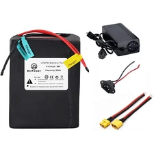 48V Lifepo4 Battery 20Ah 30Ah 45Ah Lithium for EBike Scooter 1000W with Charger