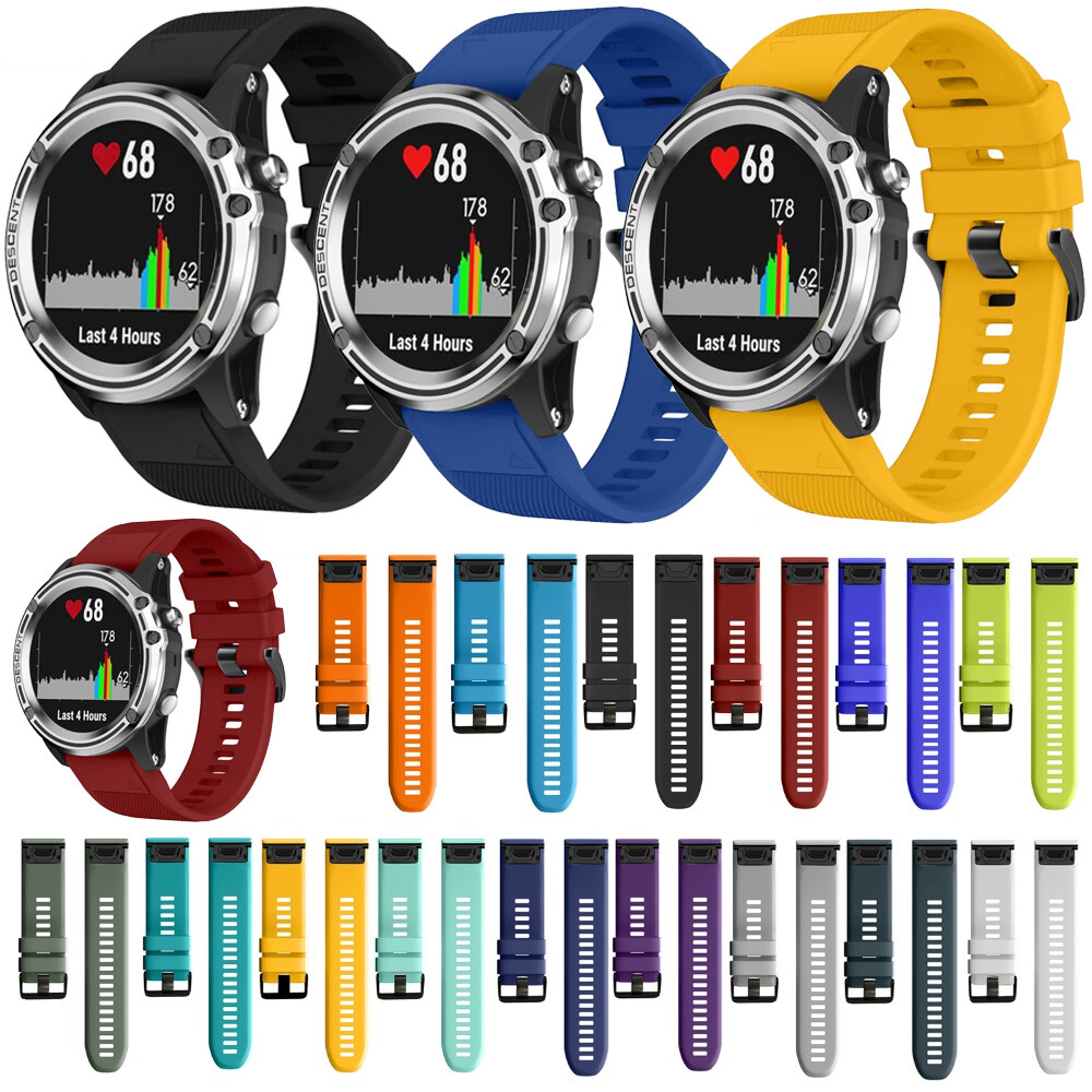 Cinturino In Silicone Per Garmin Epix Pro Gen 2 51mm E Altri Modelli, Sgancio Rapido, Traspirante, 10 Colori, 26 Mm - 3