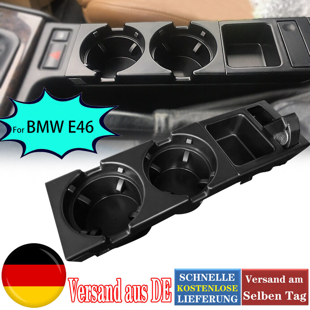 BMW E46 Getränkehalter schwarz Nachrüstsatz komplett (kein Originalteil)  KOPHE30LHD