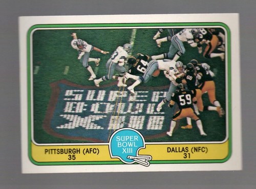 1981 Fleer Team Action Super Bowl XIII #69 Near Mint or Better