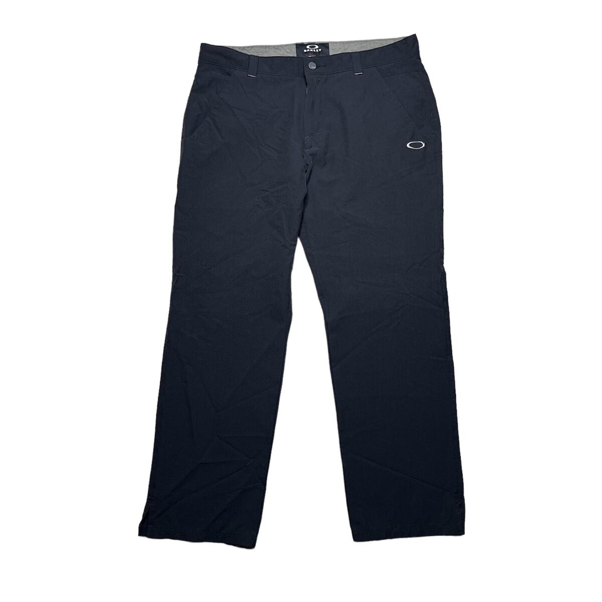 Oakley Men's Black Grey Athletic Nylon Slacks Pants Oakley Men's Black Grey Athletic Nylon Slacks Pants