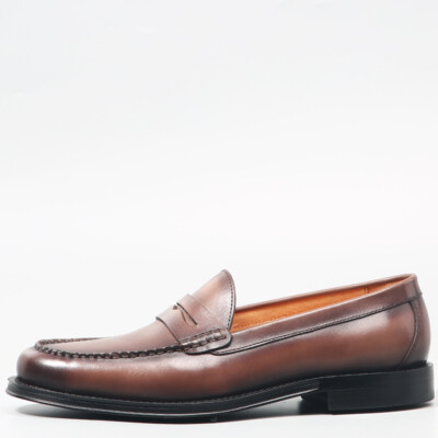 New Retro Loafers Mens Genuine Leather Slip On Business Casual