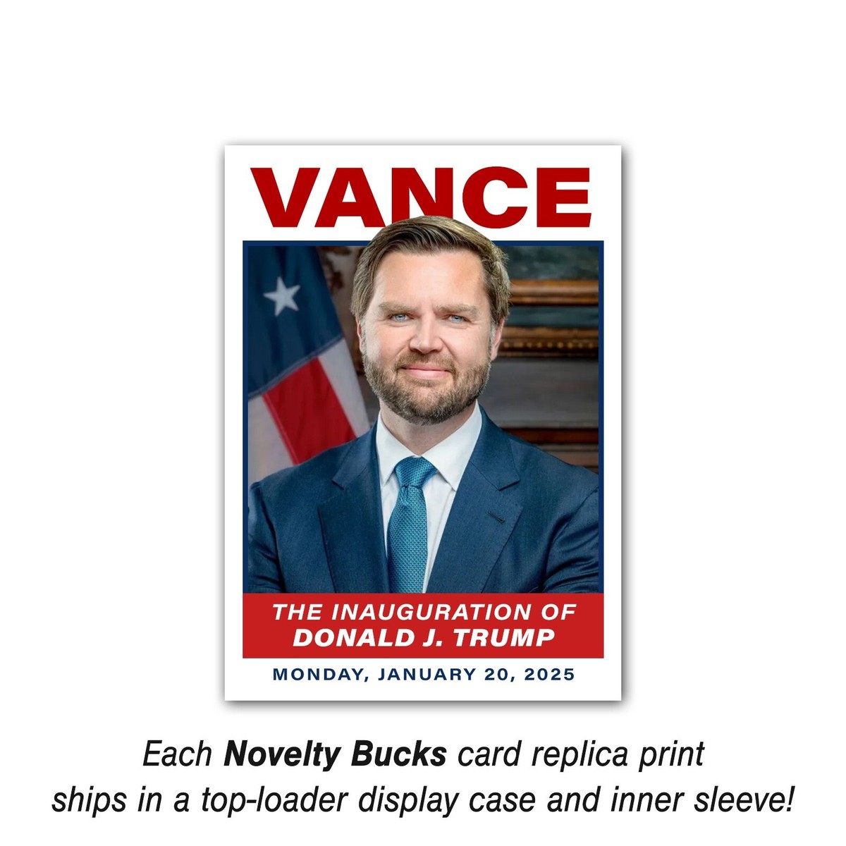 JD Vance Commemorative 2025 Presidential Inauguration Trading Card