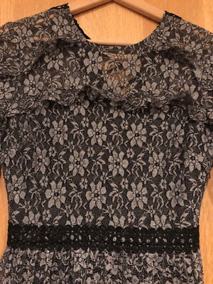 knee length dresses for ladies Rent Topshop Asymmetric Lace Up Midi Slip Dress In Silver main image 1