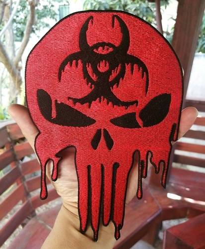 Skull Grim Reaper Danger angels Punisher Dark Dead Embroidered Iron-On Sew patch - Picture 4 of 6
