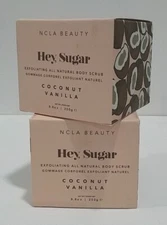 2 x NCLA Beauty Hey, Sugar All Natural Coconut Vanilla Body Scrub Expired 05/24
