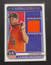 2023 USA Baseball Stars & Stripes Jayden Mohamed Jersey Card 