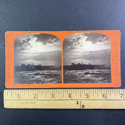Upper Niagara River Rapids New York Stereoview George Curtis c1870 Y10984