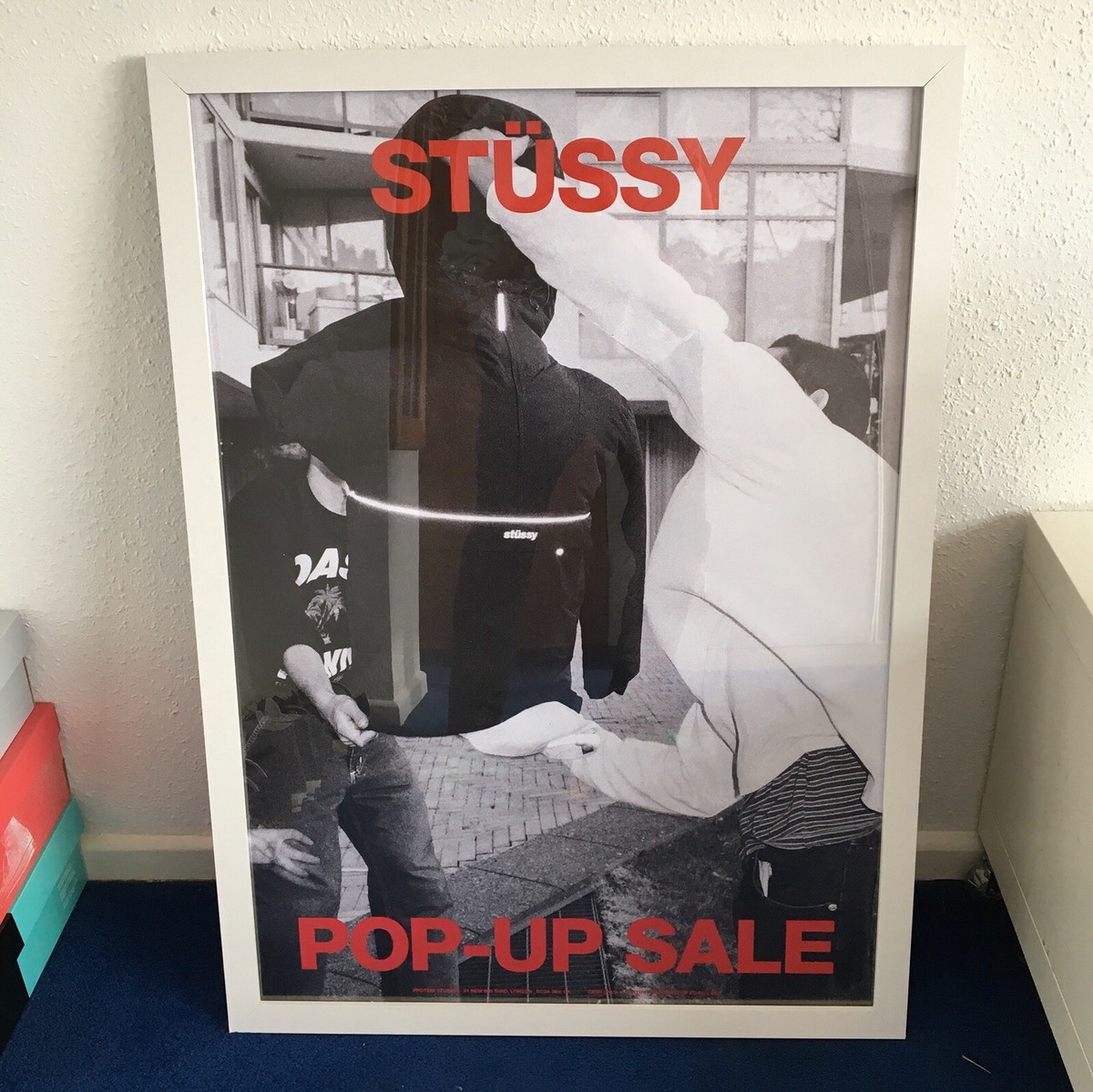 Stussy Pop-up Sale Limited Edition Print/Poster With Frame