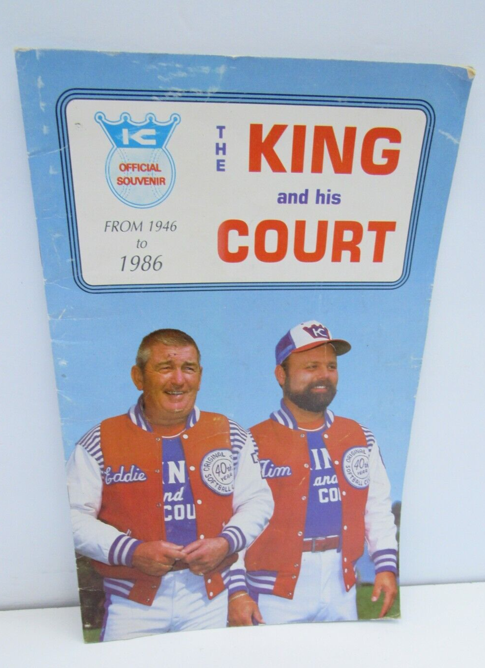 The King and his Court Signed ( Eddie Feigner) Softball Program 1946