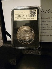 2021 UK Royal Albert Hall £5 DateStamp Coin with COA