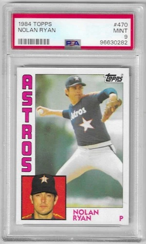 1984 Topps Nolan Ryan #470 PSA 9 Mint Baseball Card.