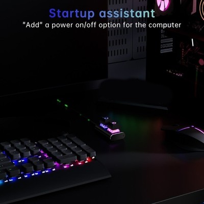 External Computer Power Button With Service Life Adjustable Color Light