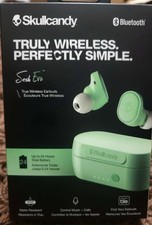SkullCandy True Wireless Earbuds Compact Brand New Sealed Green USA     Seller
