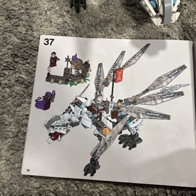LEGO Ninjago Titanium Dragon 70748 NEAR Complete Set w/Box & Minifigures