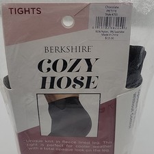Fleece Lined Berkshire Cozy Hose Petite Height 5' To 5'3 Tights New 
