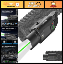 1500 Lumens Green Laser Light Combo for Picatinny Rail Rifle, Rechargeable Tacti