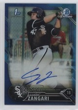 2016 Bowman Chrome Prospects Blue Refractor /150 Corey Zangari #BCAP-CZ Auto 7i2