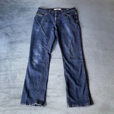 Tommy Hilfiger Jeans Men's Straight Leg Distressed Blue Denim Jeans 31/30