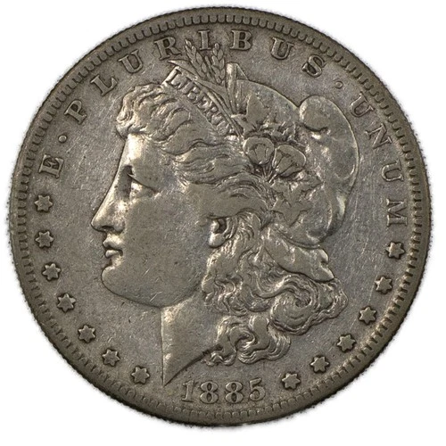 1885-S XF+ Morgan Silver Dollar $1 Extremely Fine Cleaned San Francisco