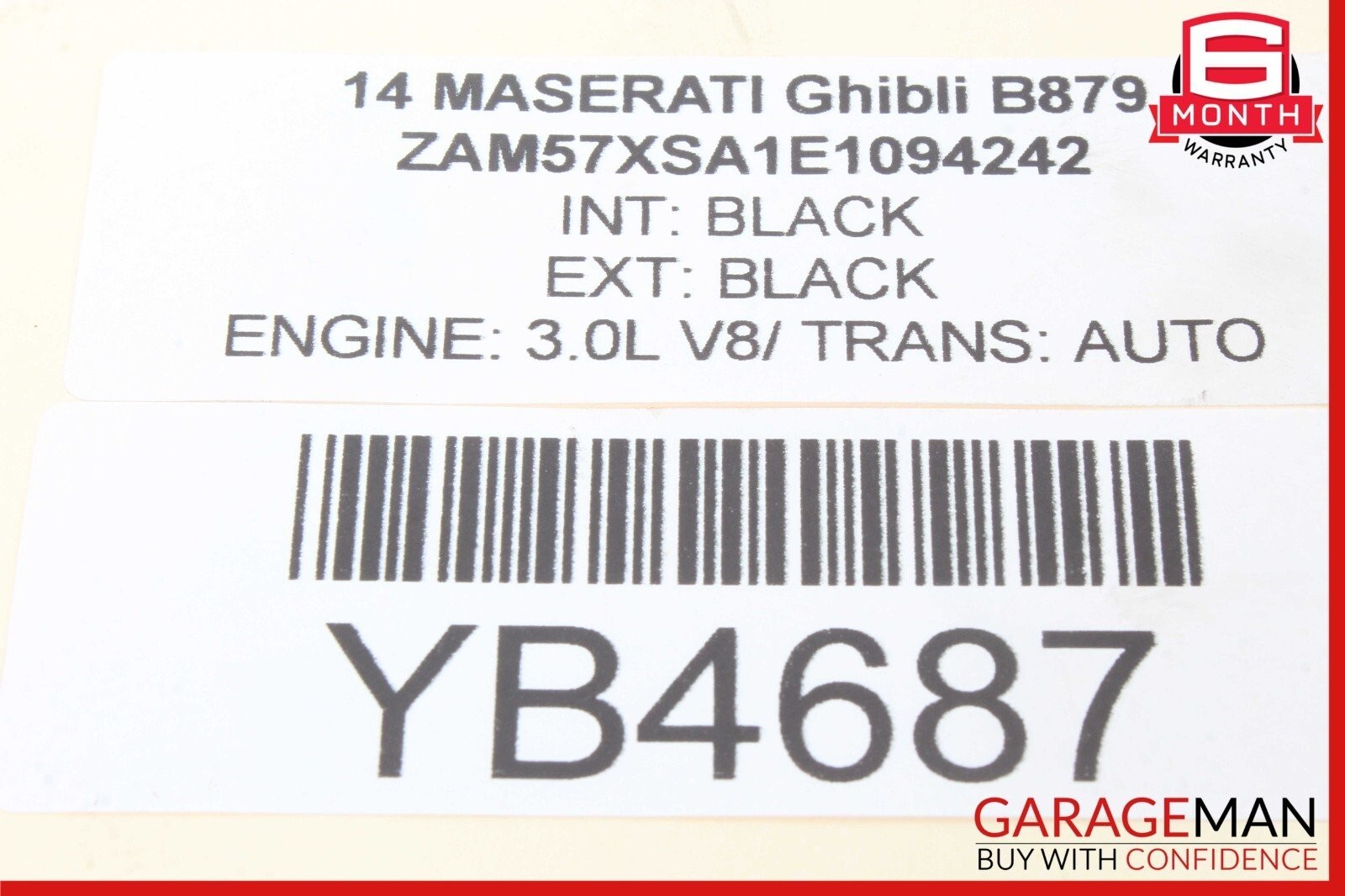 14-17 Maserati Ghibli Quattroporte 3.0L Engine Alternator Generator 200 AMP OEM