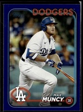 Max Muncy Royal Blue Border #314 Los Angeles Dodgers Near Mint or Better