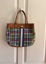 Tommy Hilfiger American Classics Madras borsa tote in tela a quadri multicolore