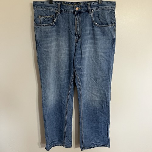 Pantalones de mezclilla para hombre Tommy Bahama calce clásico lavado claro relajados talla 40 X 30 - Imagen 1 de 14