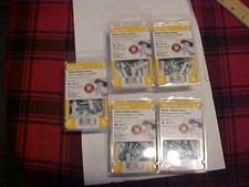 Qty 5 40 Sets  6-8 X 1" Ribbed Plastic anchors for Drywall