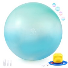 Extra Thick Exercise Ball - 25.6''Yoga Ball with Quick Pump - Anti-Burst and ...