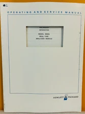 HP Model 8060A Real-Time Analyzer Module (G848) Preliminary Information Manual.