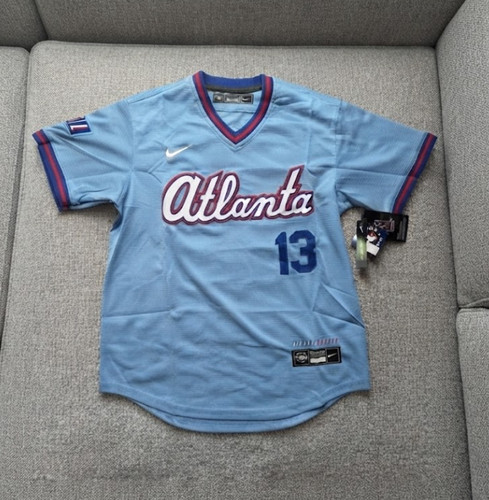 #13 Ronald Acuna Jr - Braves City Connect stitched jersey blue FULL SIZE