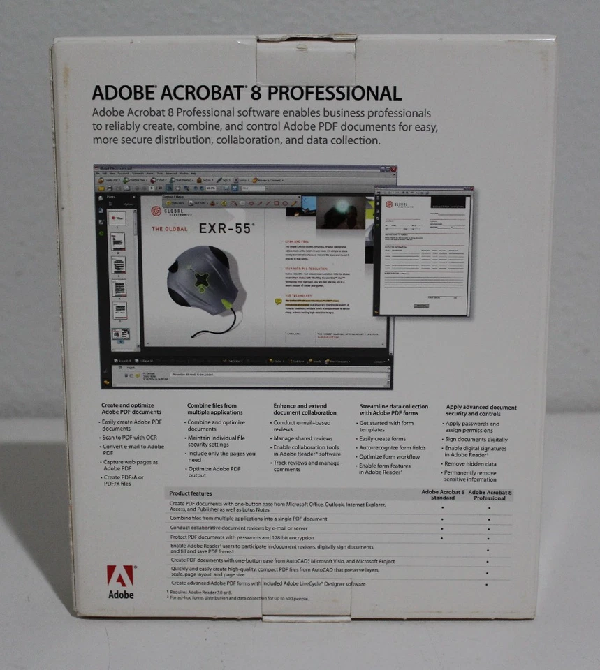 Adobe Acrobat 8 Professional installation CD Open Box with Product Key - Image 2 of 4