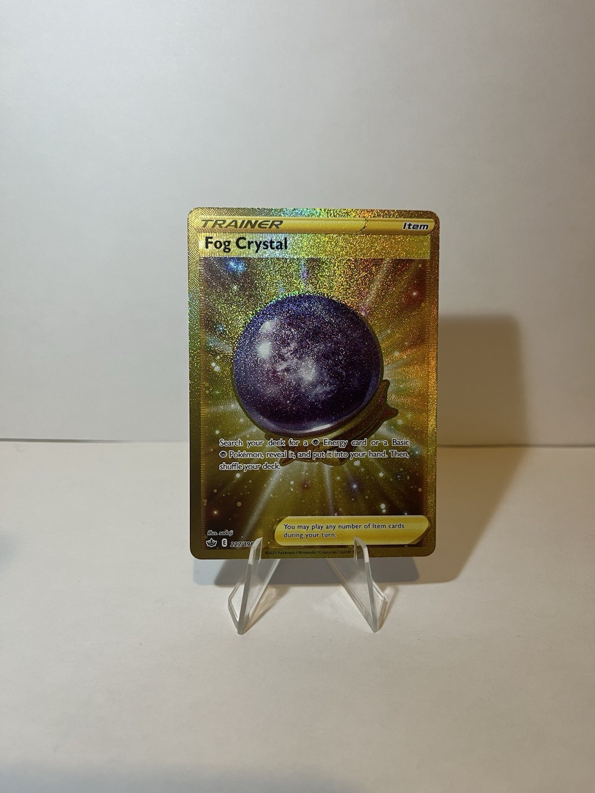 Pokemon - Fog Crystal (Secret) - 227/198 - Chilling Reign - Holo - Secret Rar NM