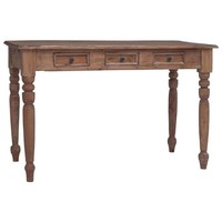 Schreibtisch Mit Schubladen 117X57X75 Cm Altholz Massiv