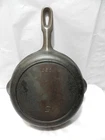 VTG Griswold Iron Mountain #5 1030 Cast Iron Skillet Heat Ring Double Pour  Z90S