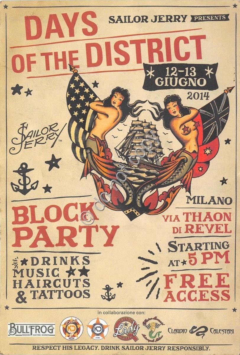 Pubblicità - Sailor Jerry - Days of the district - Milano - 2014