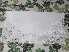Antik Vintage Taschentuch Hochzeit Braut Spitze etwas Altes R150