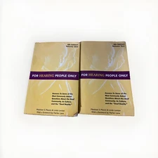 For Hearing People Only Moore Levitan Deaf Studies 4th Ed Vol 1 & 2 Softcover Se