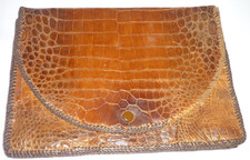 Vintage Reptile Alligator Clutch Purse