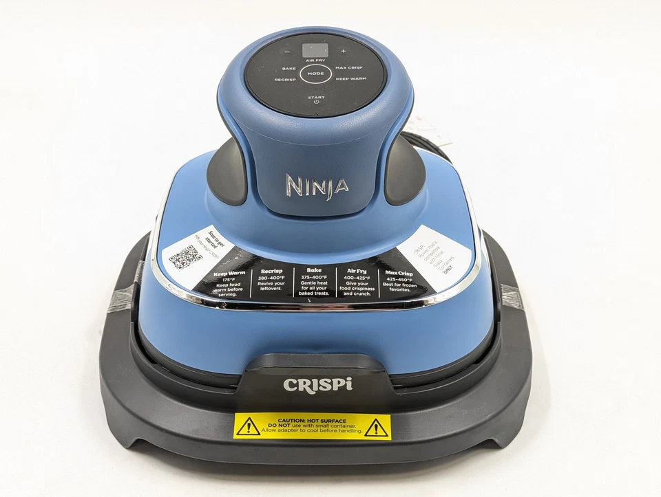 Sistema de cocina freidora de aire de vidrio portátil Ninja Crispi 4 en 1 (FN103C0) RFB OB Foto 2 de 4