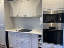 Howdens Dove Grey Modern Classic Shaker Kitchen, Many Appliances