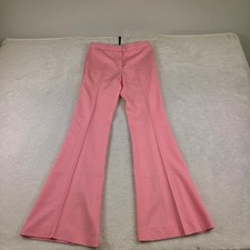 Versace Pink High Waisted Flare Leg Dress Pants Trousers 3489