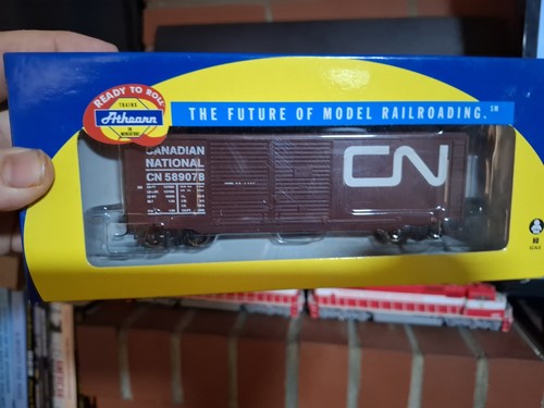 Coche de caja doble puerta Athearn Canadian National 40' - CN #589078 - LA CAJA NECESITA PEGAMENTO | Condition: Used