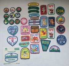 Girl Scout Patches Crests Badges Set Scout Guide Sew Party 39pc Lot NEW Youth