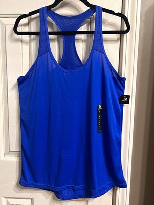 Xersion Women s Medium Royal Blue Racerback Athletic Tank Top NWT