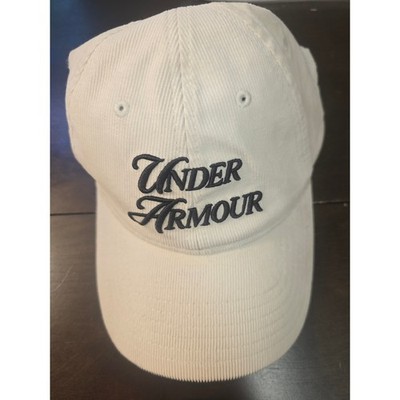 Under Armour Hat Unisex Adjustable Logo Design Cream Colored 7482