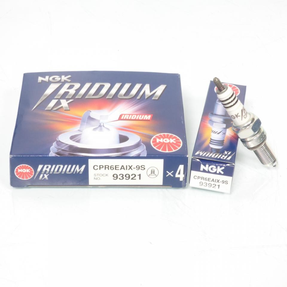 Bougie d'allumage moto NGK CPR6EAIX-9S Honda 125 MSX 2014 2015 2016 lot de 4