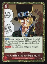 But Ace Here Said You Deserved It!! R OP13-OP13-019 NM - One Piece TCG