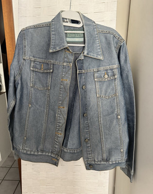 JEANS WEST The Denim Collection Herren Jeansjacke M Baumwolle Blau Knopf Taschen